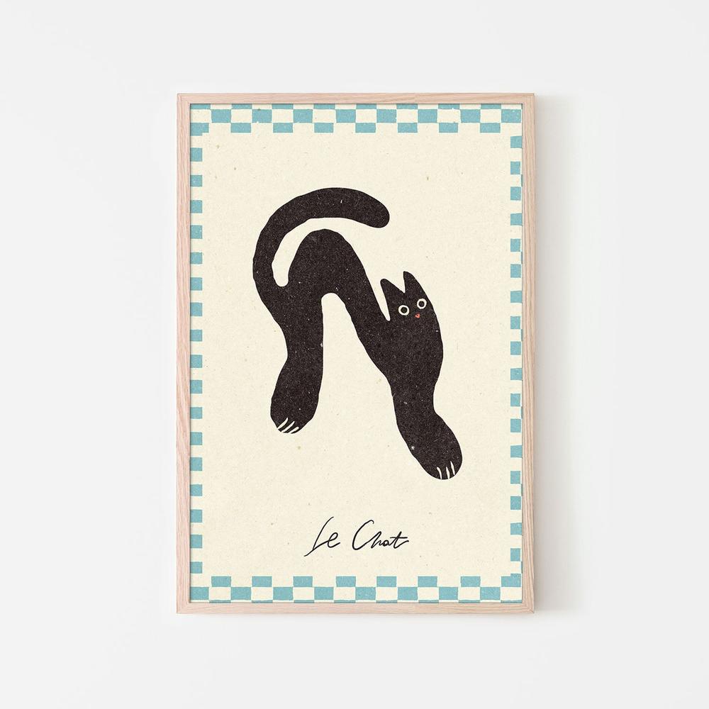 Le Chat-by-NKTN-wall-art-print-canvas-poster-framed-Gioia