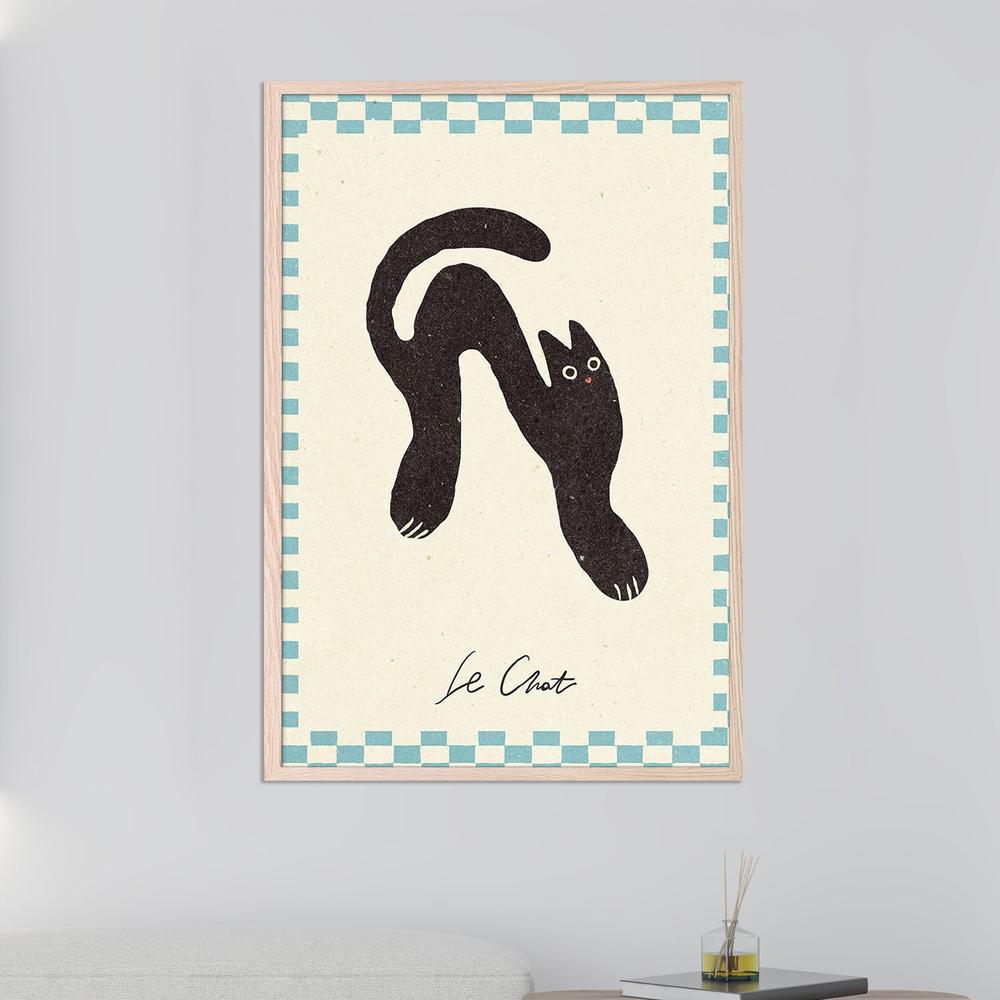 Le Chat-by-NKTN-wall-art-print-canvas-poster-framed-Gioia
