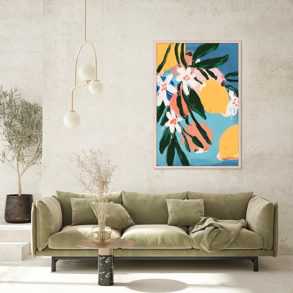 Lemon Blossom Breeze-by-Treechild-wall-art-print-canvas-poster-framed-Gioia