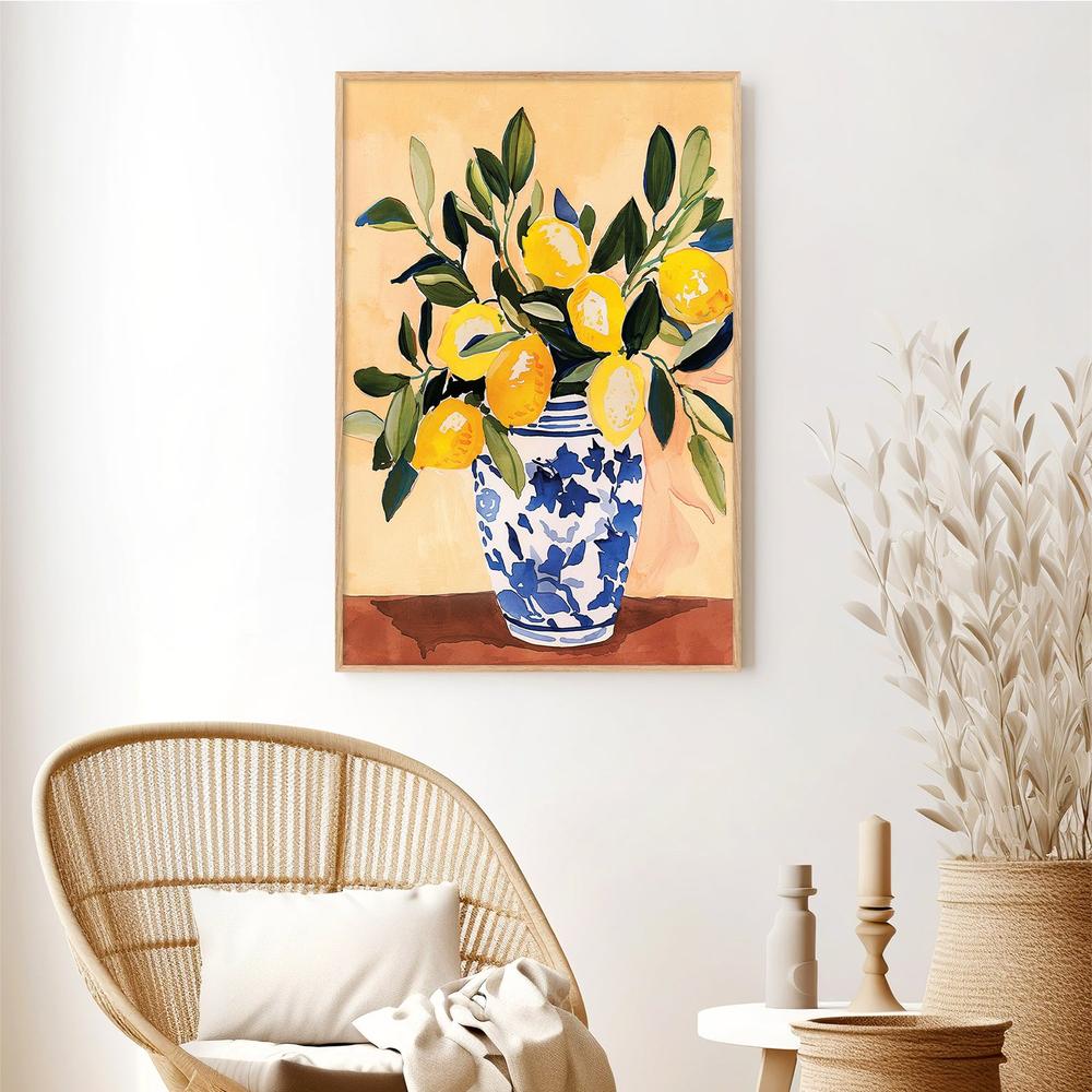 Lemons in Vase-by-Gioia Template-wall-art-print-canvas-poster-framed-Gioia