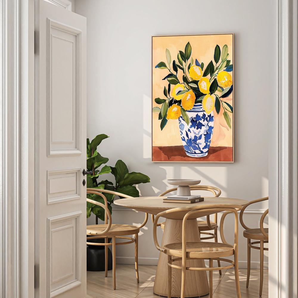 Lemons in Vase-by-Gioia Template-wall-art-print-canvas-poster-framed-Gioia