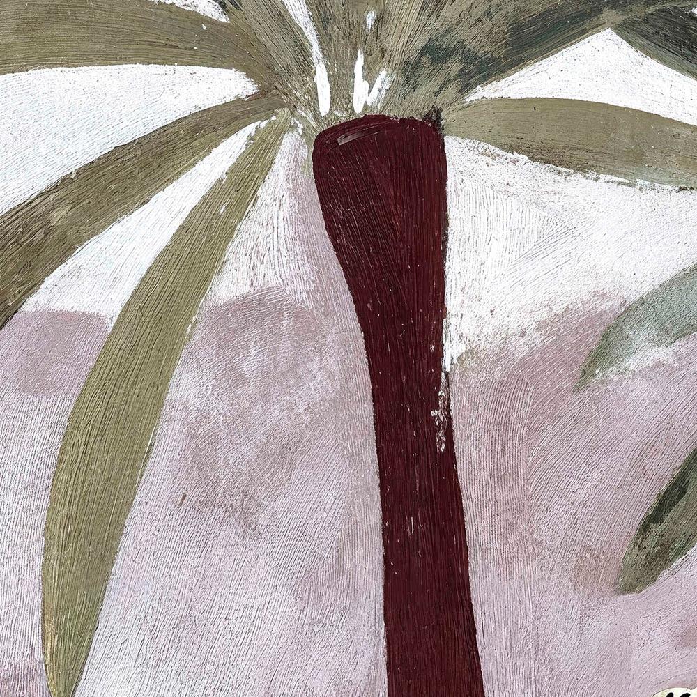 Leopard Palms, Burgundy tone-by-Lady Hana-wall-art-print-canvas-poster-framed-Gioia