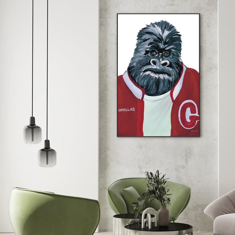 Letterman Gorilla-by-Yvette St. Amant-wall-art-print-canvas-poster-framed-Gioia