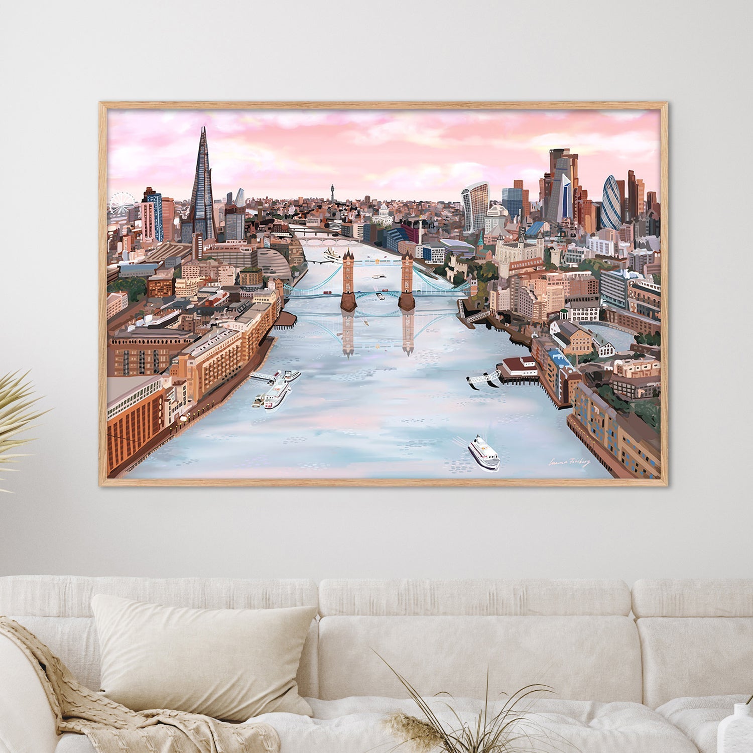 London Glow-by-Emma Forsberg-wall-art-print-canvas-poster-framed-Gioia