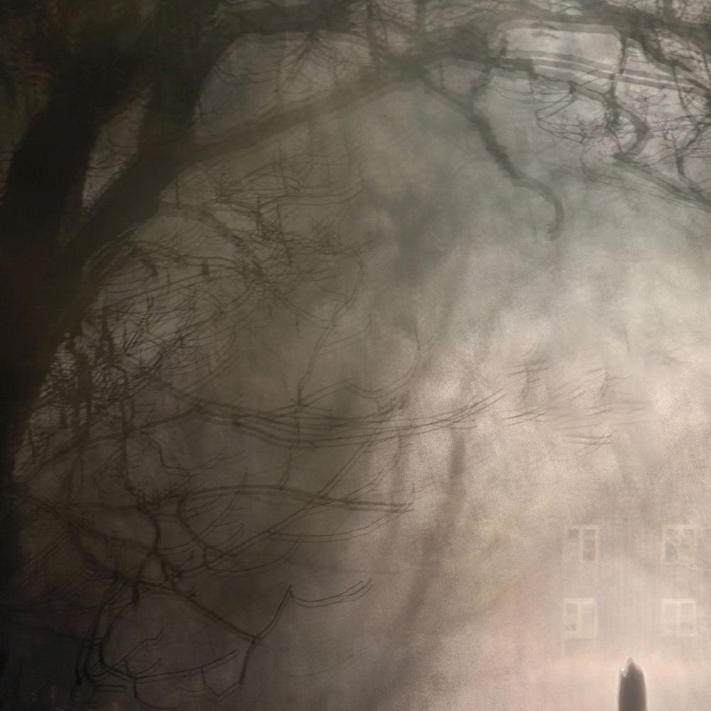Lone Figure Misty Path-by-Christina Sillen-wall-art-print-canvas-poster-framed-Gioia