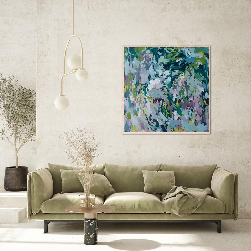 Lush Abstract Foliage-by-Edie-wall-art-print-canvas-poster-framed-Gioia