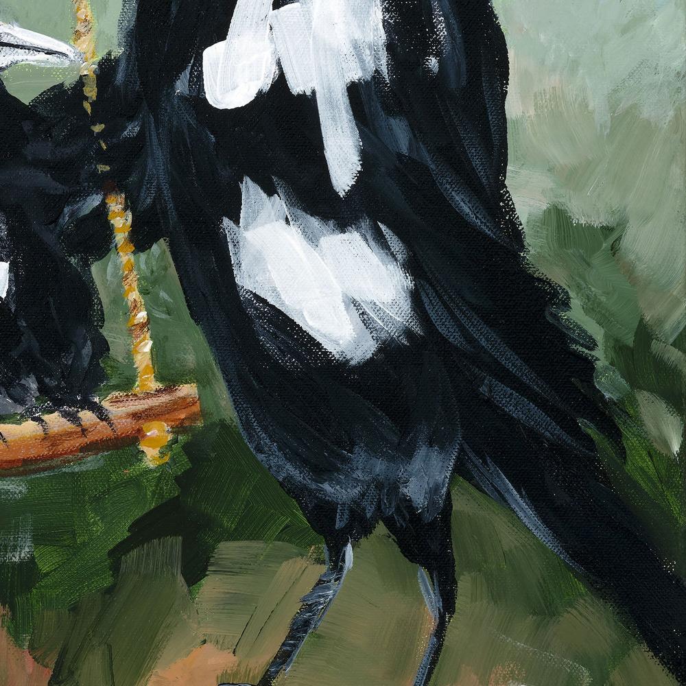 Magpie Swing-by-Meredith Howse-wall-art-print-canvas-poster-framed-Gioia