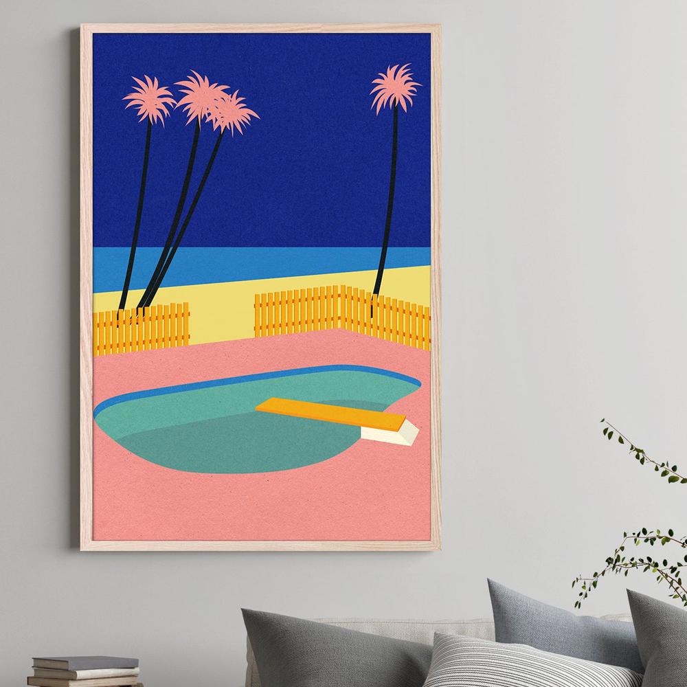 Malibu Beach-by-Rosi Feist-wall-art-print-canvas-poster-framed-Gioia