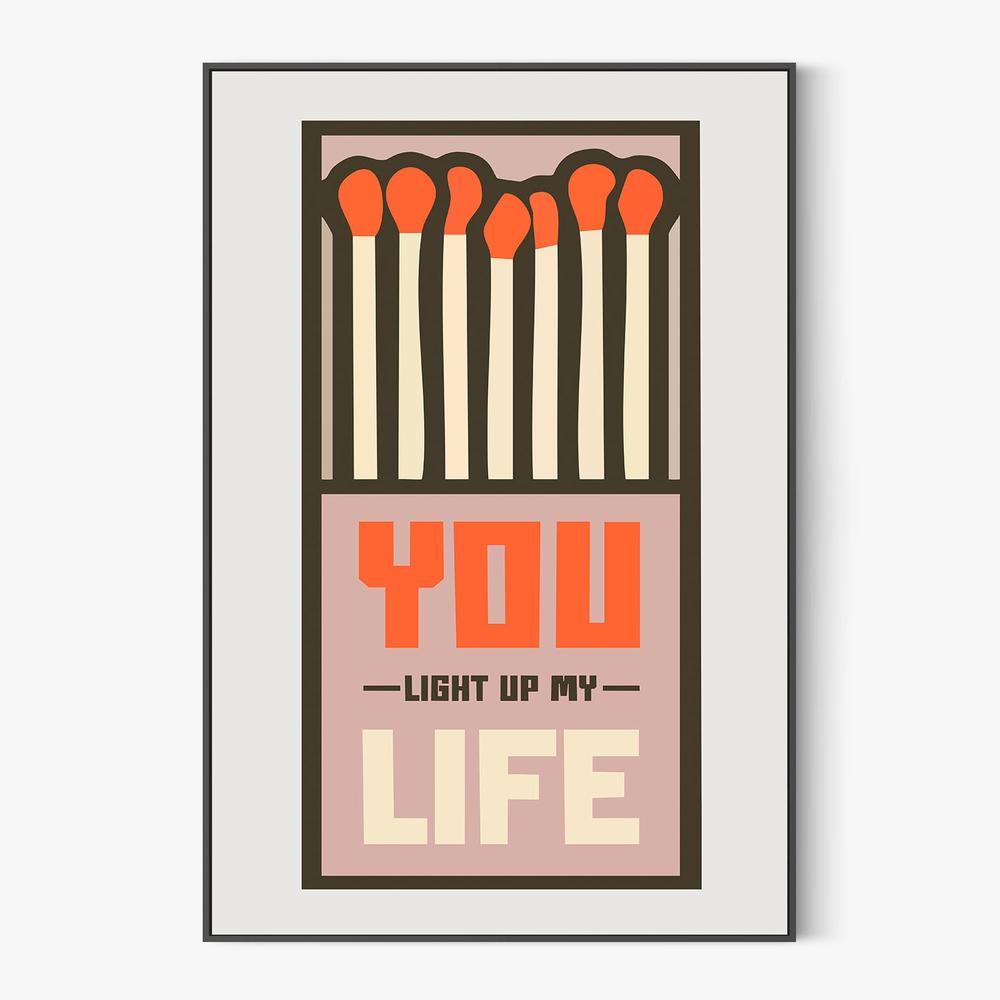 Matchbox Love Quote-by-Andreas Magnusson-wall-art-print-canvas-poster-framed-Gioia
