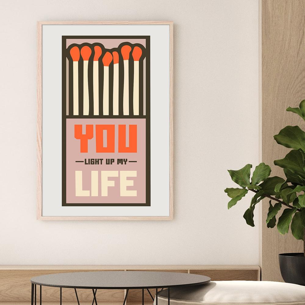 Matchbox Love Quote-by-Andreas Magnusson-wall-art-print-canvas-poster-framed-Gioia