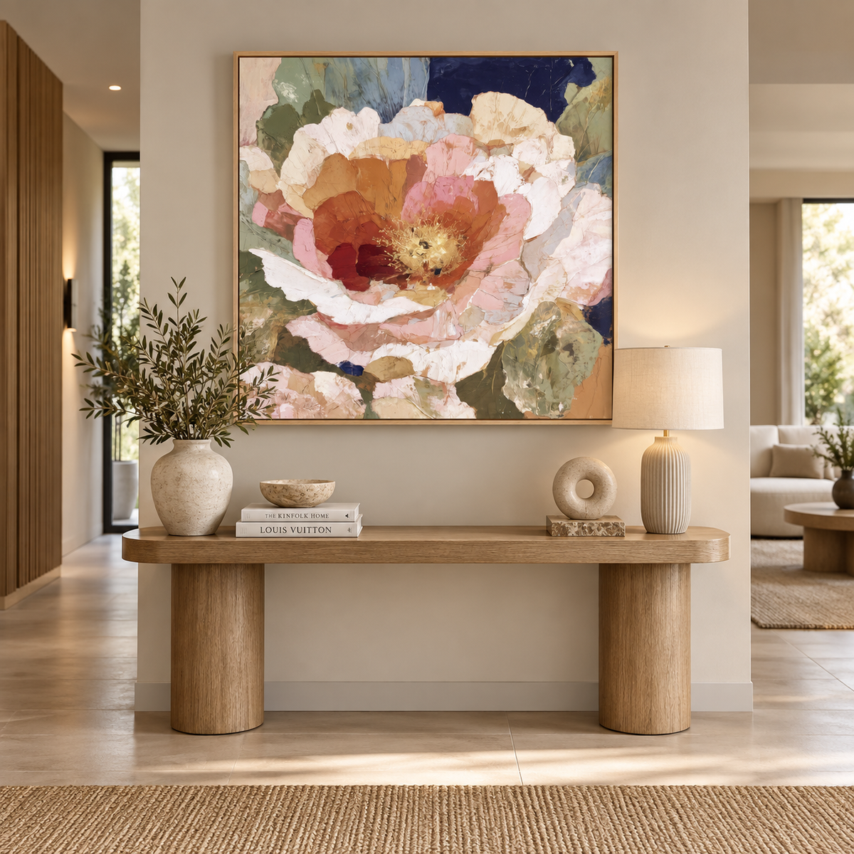 Layered Peony with Gold Details