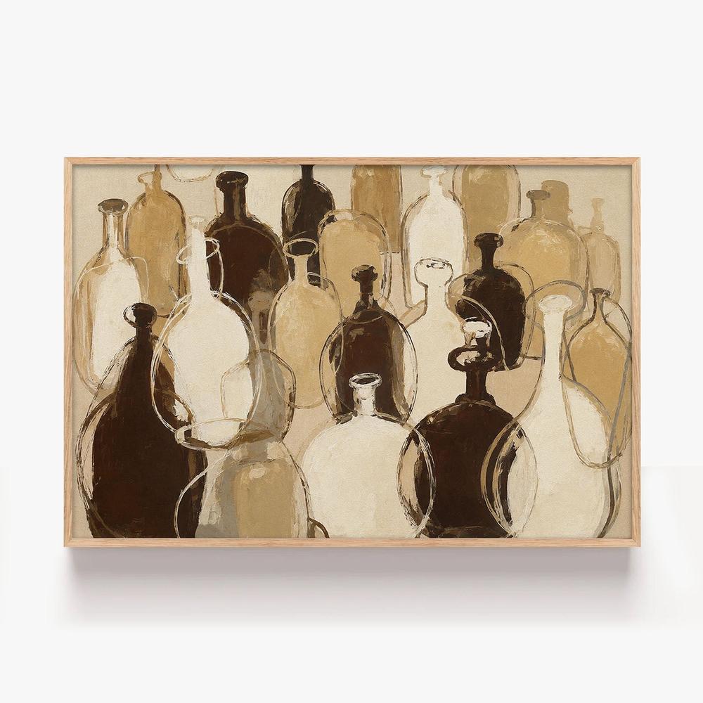 Merchant Bottles-by-Lady Hana-wall-art-print-canvas-poster-framed-Gioia