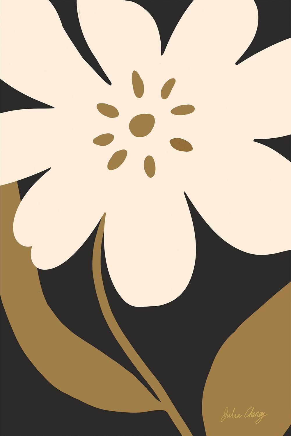 Minimalist Cream Bloom-by-Julia Cheney-wall-art-print-canvas-poster-framed-Gioia
