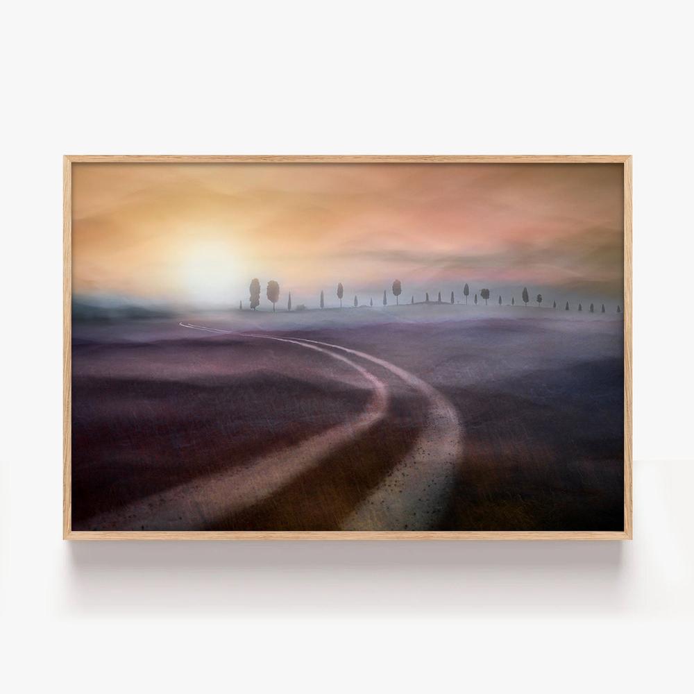 Misty Country Road-by-Christina Sillen-wall-art-print-canvas-poster-framed-Gioia
