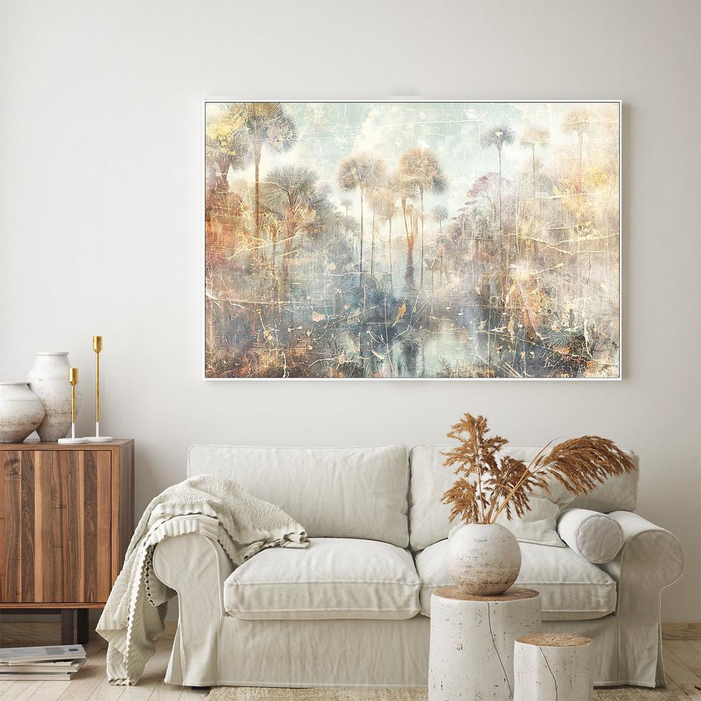 Misty Palm Wetlands-by-Rafal Kulik-wall-art-print-canvas-poster-framed-Gioia