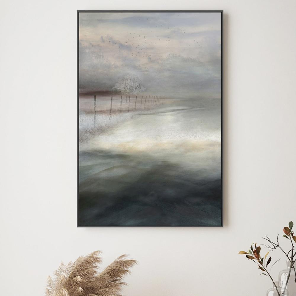 Misty Winter Landscape-by-Christina Sillen-wall-art-print-canvas-poster-framed-Gioia