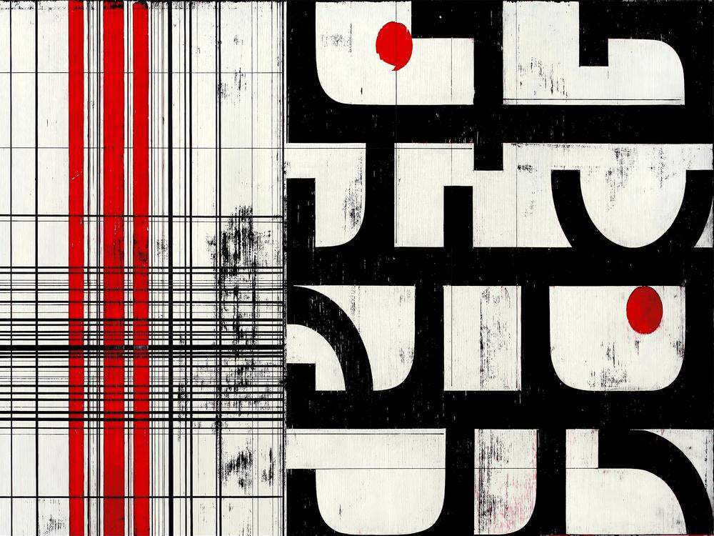 Modern Geometric Contrasts-by-Petr Strnad-wall-art-print-canvas-poster-framed-Gioia