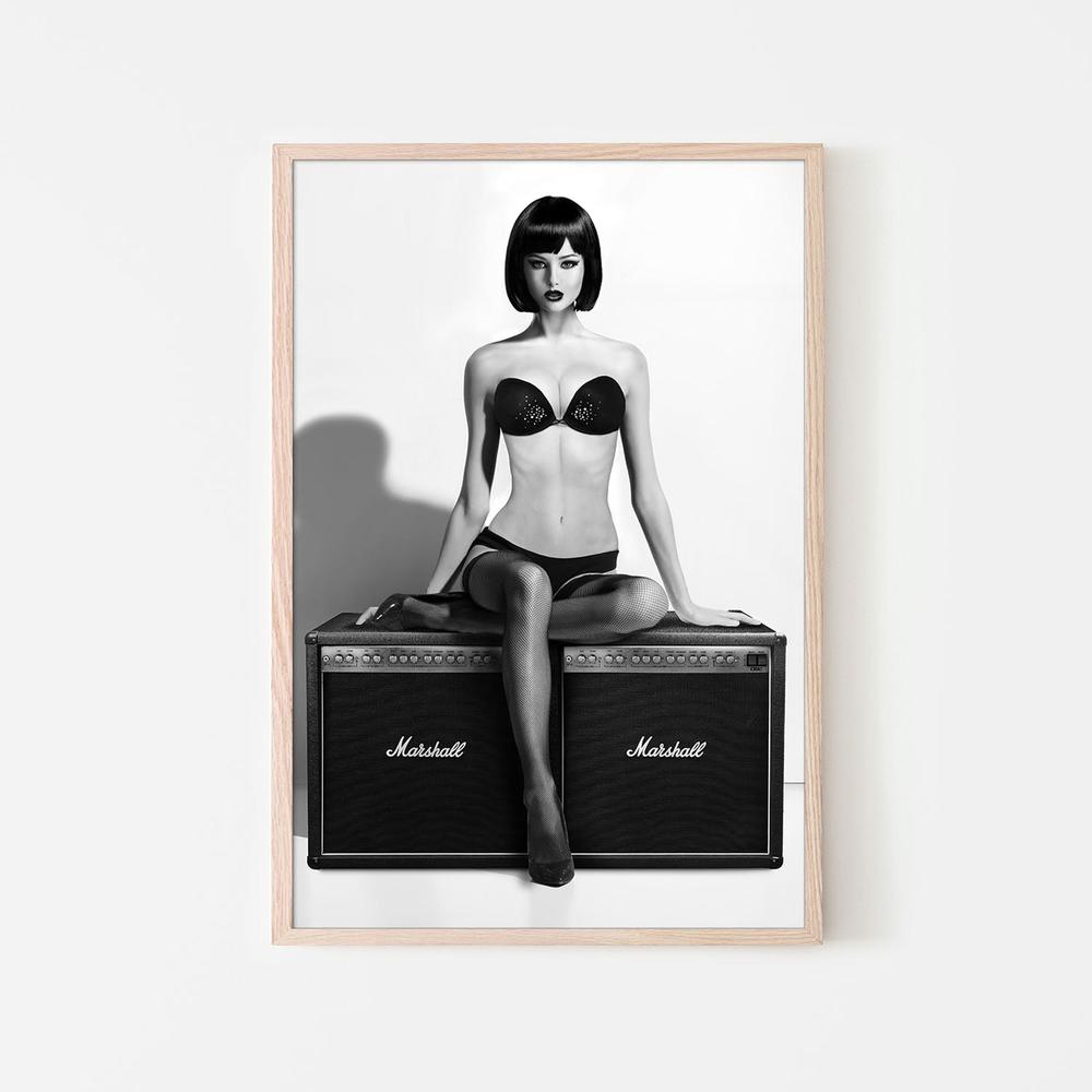 Monochrome Studio Glamour-by-David Drake-wall-art-print-canvas-poster-framed-Gioia