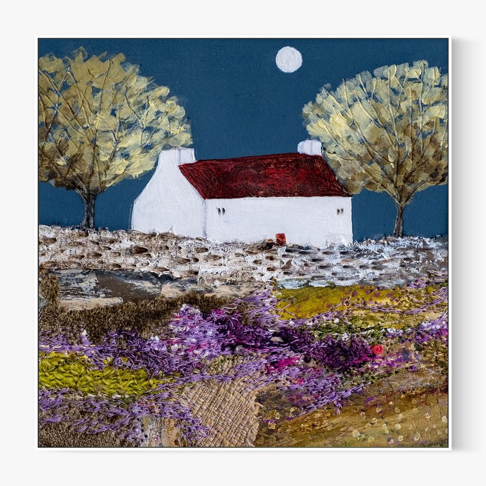 Moonlight in the trees, Style A-by-Louise O'Hara-wall-art-print-canvas-poster-framed-Gioia