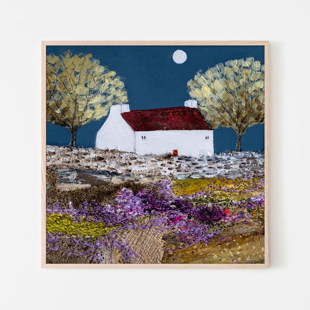 Moonlight in the trees, Style A-by-Louise O'Hara-wall-art-print-canvas-poster-framed-Gioia