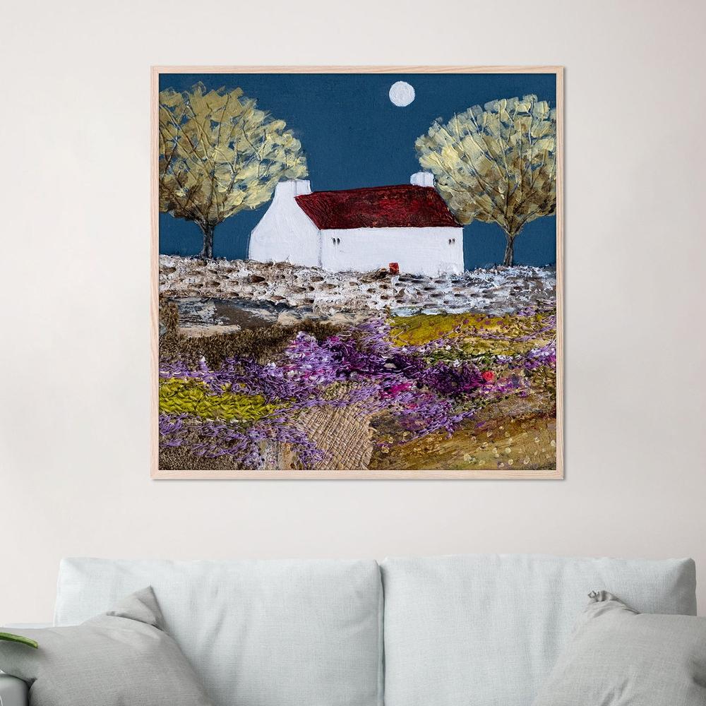 Moonlight in the trees, Style A-by-Louise O'Hara-wall-art-print-canvas-poster-framed-Gioia