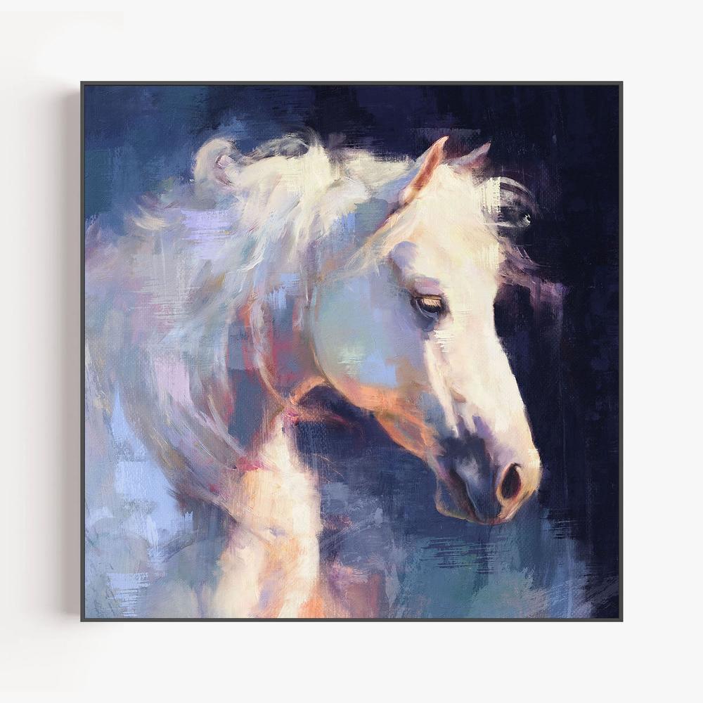 Moonlit Stallion, Style A-by-Gioia Template-wall-art-print-canvas-poster-framed-Gioia