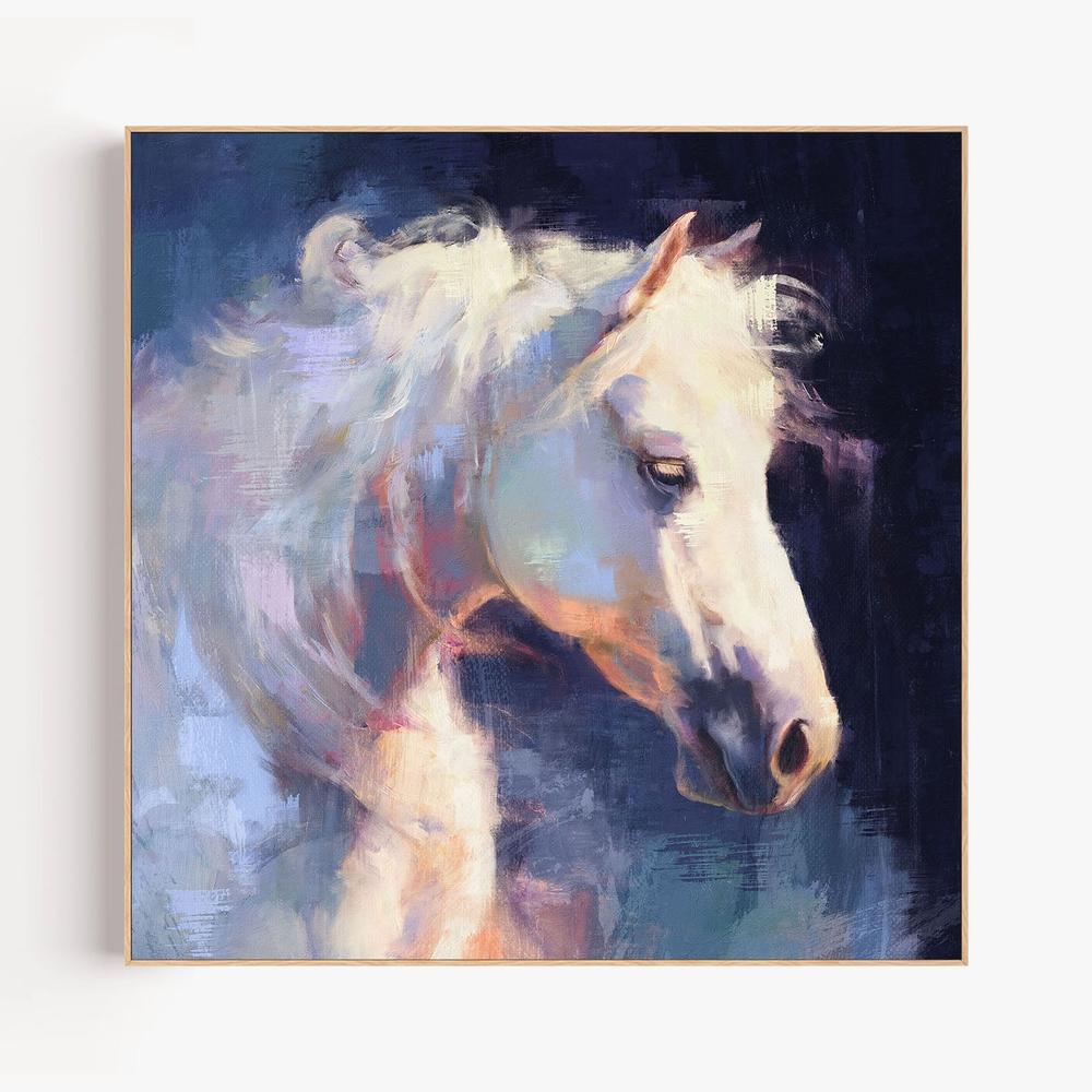 Moonlit Stallion, Style A-by-Gioia Template-wall-art-print-canvas-poster-framed-Gioia