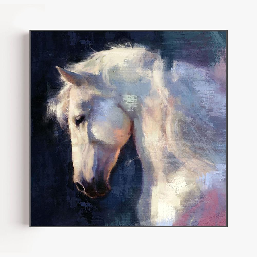 Moonlit Stallion, Style B-by-Gioia Template-wall-art-print-canvas-poster-framed-Gioia