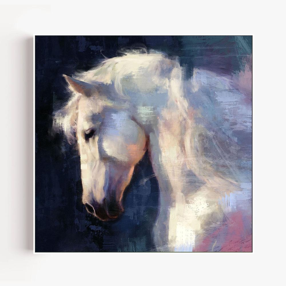 Moonlit Stallion, Style B-by-Gioia Template-wall-art-print-canvas-poster-framed-Gioia