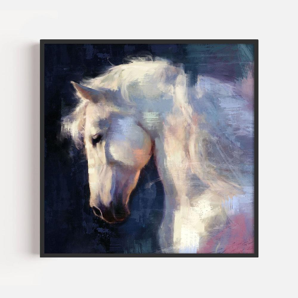 Moonlit Stallion, Style B-by-Gioia Template-wall-art-print-canvas-poster-framed-Gioia