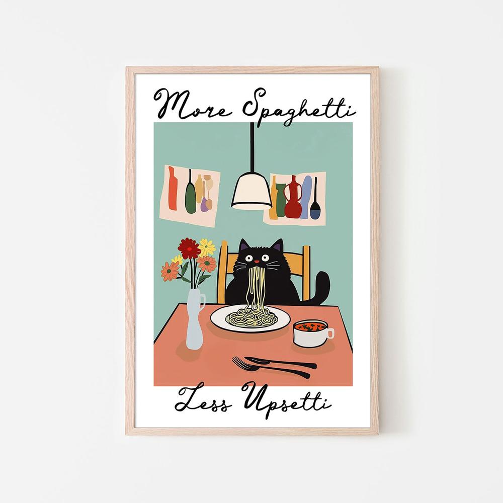 More Spaghetti-by-Kathrin Pienaar-wall-art-print-canvas-poster-framed-Gioia