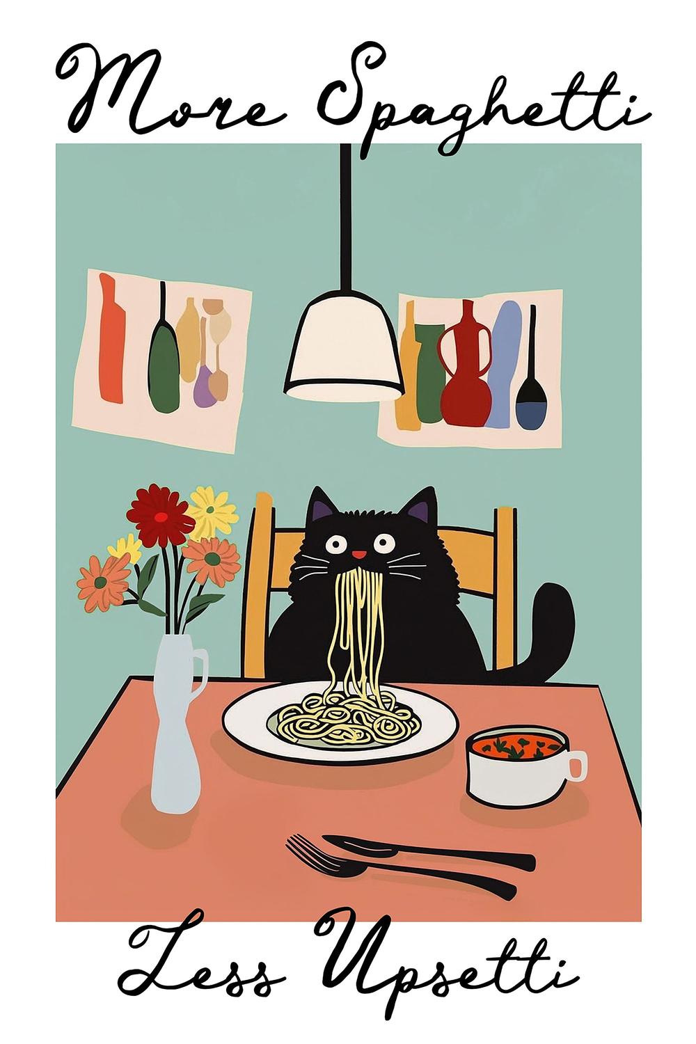 More Spaghetti-by-Kathrin Pienaar-wall-art-print-canvas-poster-framed-Gioia