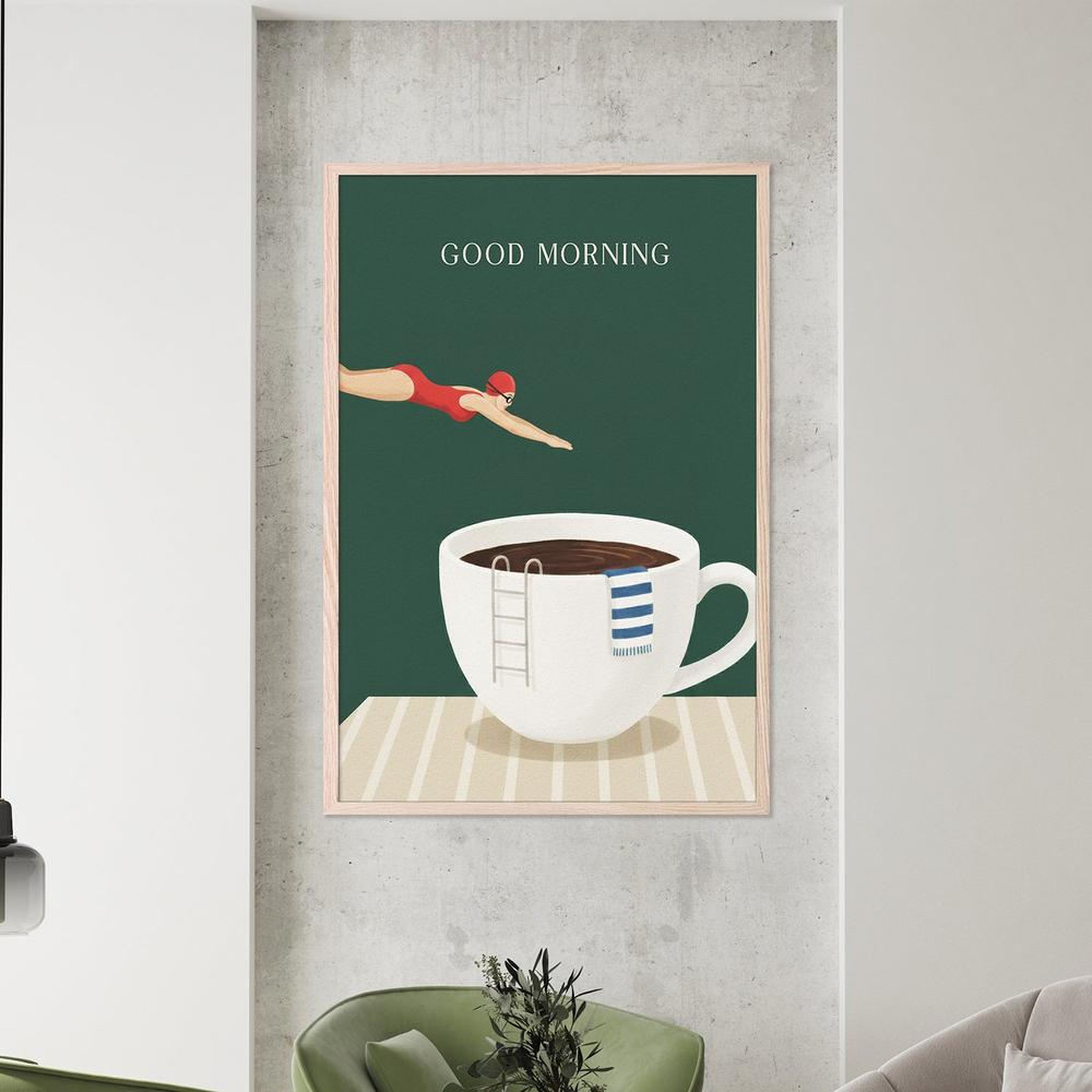 Morning Coffee Dive-by-Andreas Magnusson-wall-art-print-canvas-poster-framed-Gioia