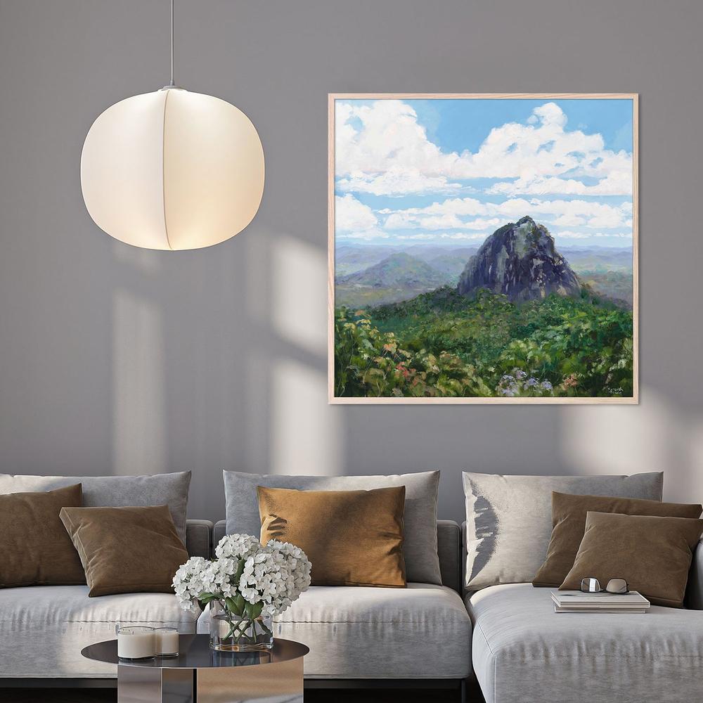 Mount Tibrogargan-by-Meredith Howse-wall-art-print-canvas-poster-framed-Gioia