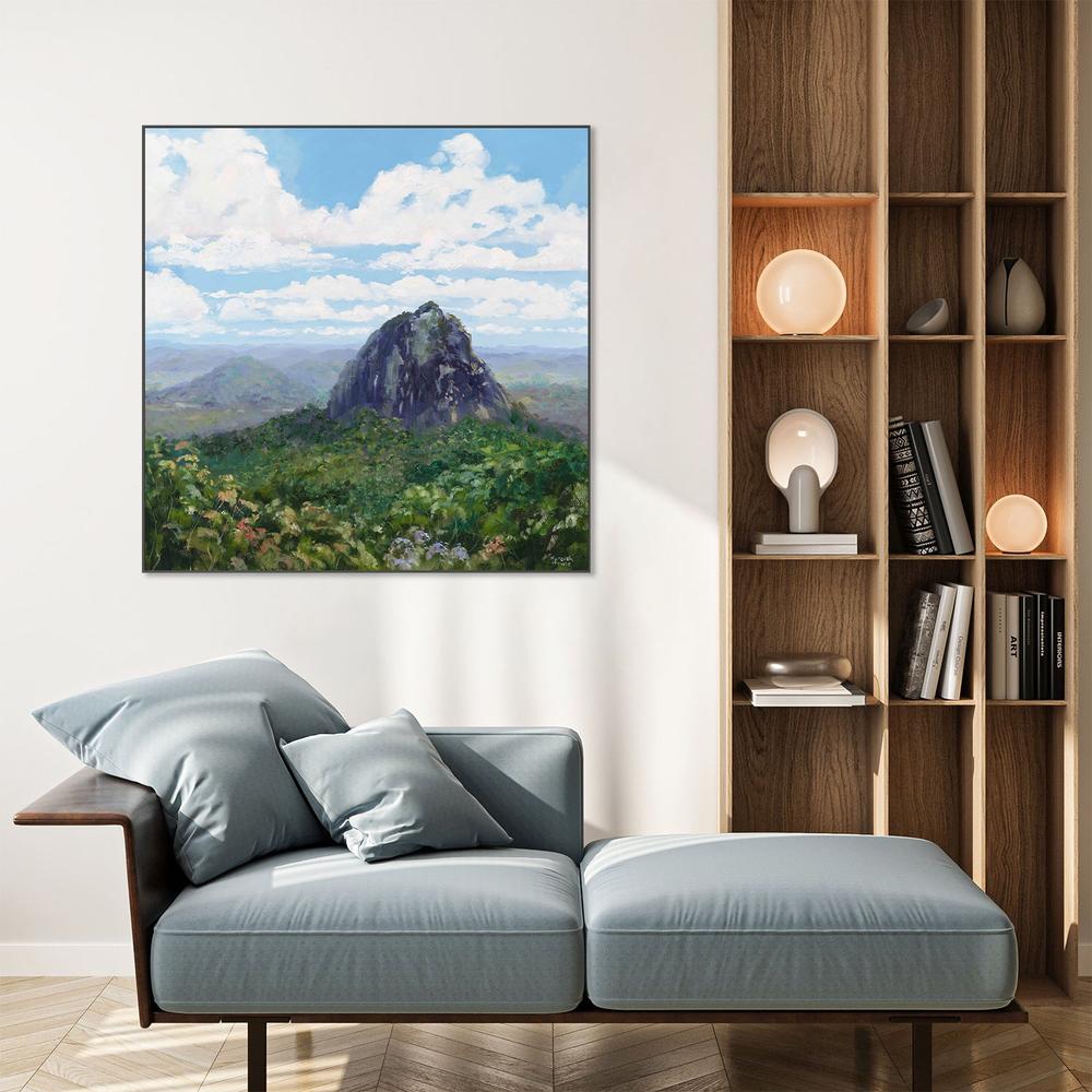 Mount Tibrogargan-by-Meredith Howse-wall-art-print-canvas-poster-framed-Gioia