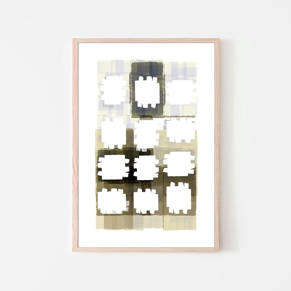 wall-art-print-canvas-poster-framed-Muted Grid Abstract-6
