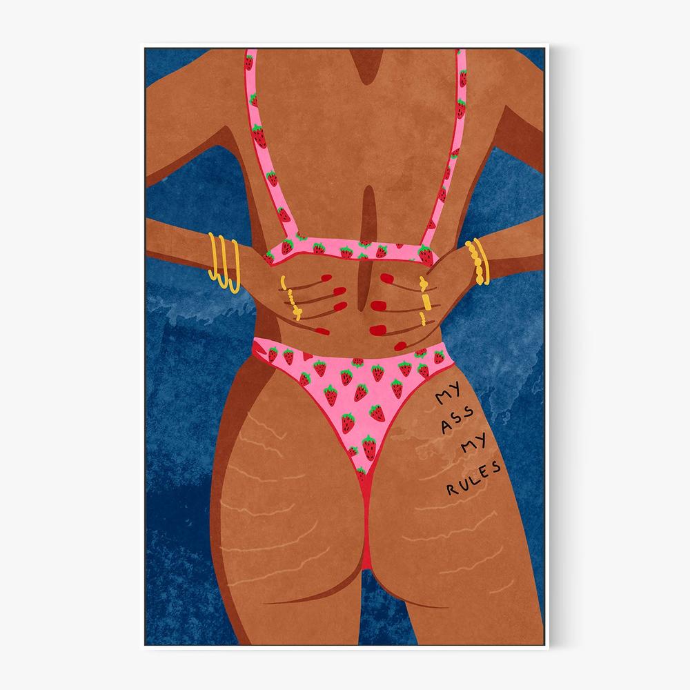 My ass my rules-by-Raissa Oltmanns-wall-art-print-canvas-poster-framed-Gioia