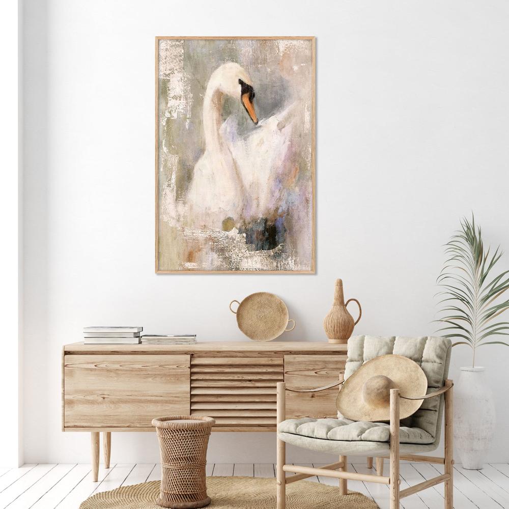 Mystical Swan, Style A-by-Nina Blue-wall-art-print-canvas-poster-framed-Gioia