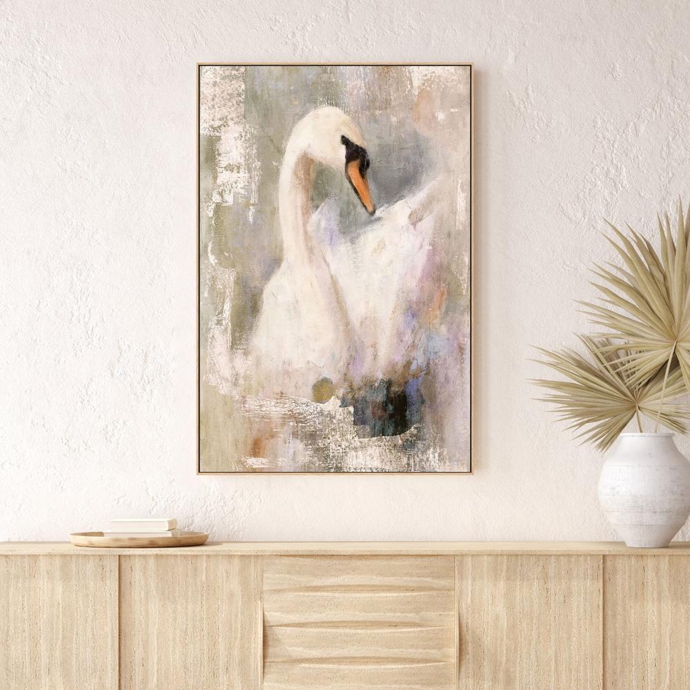 Mystical Swan, Style A-by-Nina Blue-wall-art-print-canvas-poster-framed-Gioia