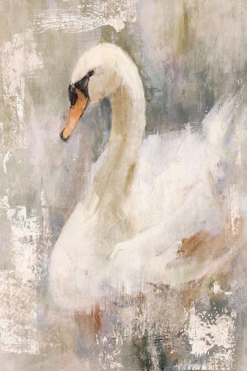 Mystical Swan, Style B-by-Nina Blue-wall-art-print-canvas-poster-framed-Gioia