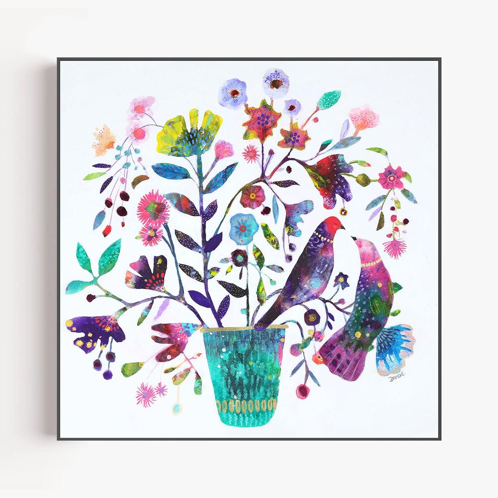 ne te presse pas trop sur le chemin-by-Sylvie Demers-wall-art-print-canvas-poster-framed-Gioia