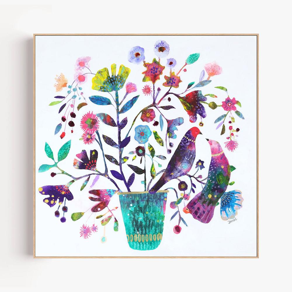 ne te presse pas trop sur le chemin-by-Sylvie Demers-wall-art-print-canvas-poster-framed-Gioia