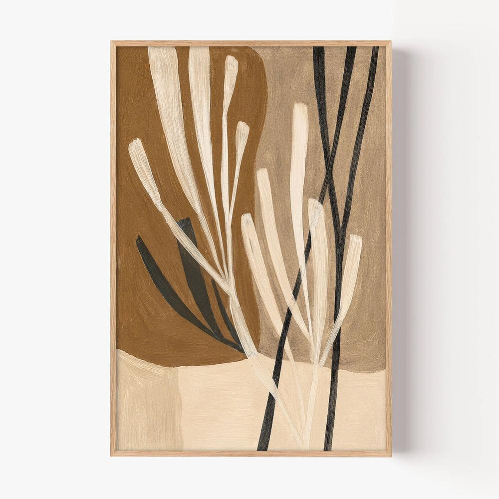 Neutral Grasses-by-Lady Hana-wall-art-print-canvas-poster-framed-Gioia