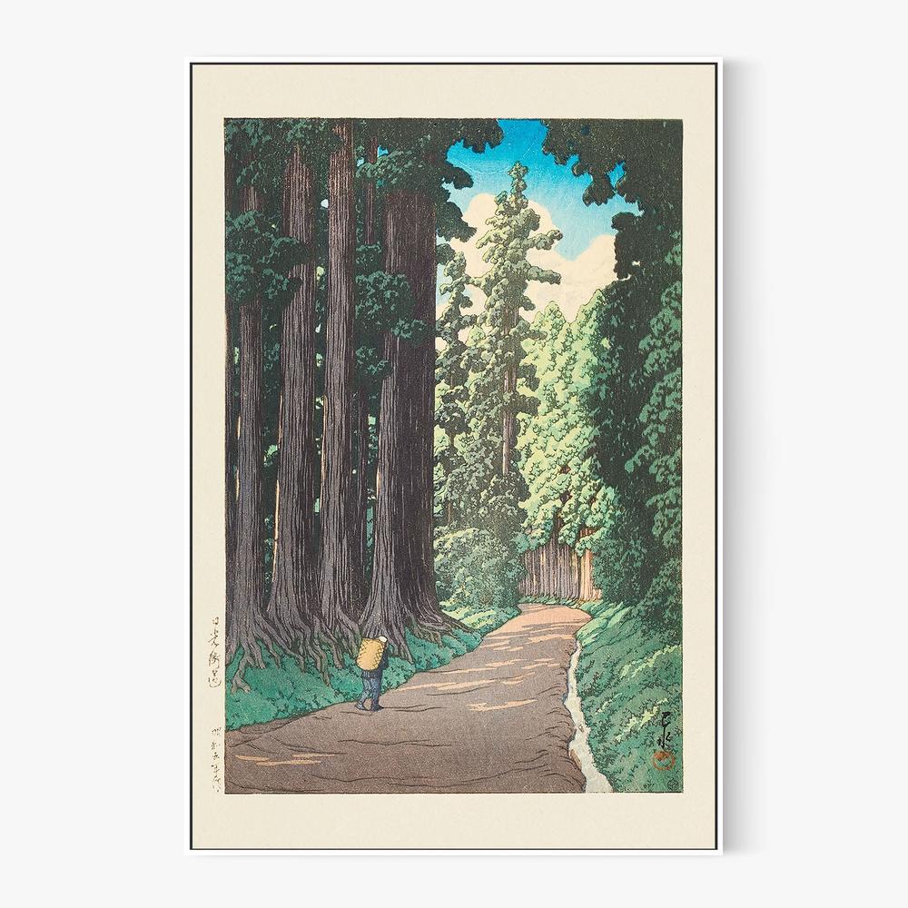 Nikko Gaido (the Road To Nikko) (1930)-by-Kawase Hasui-wall-art-print-canvas-poster-framed-Gioia