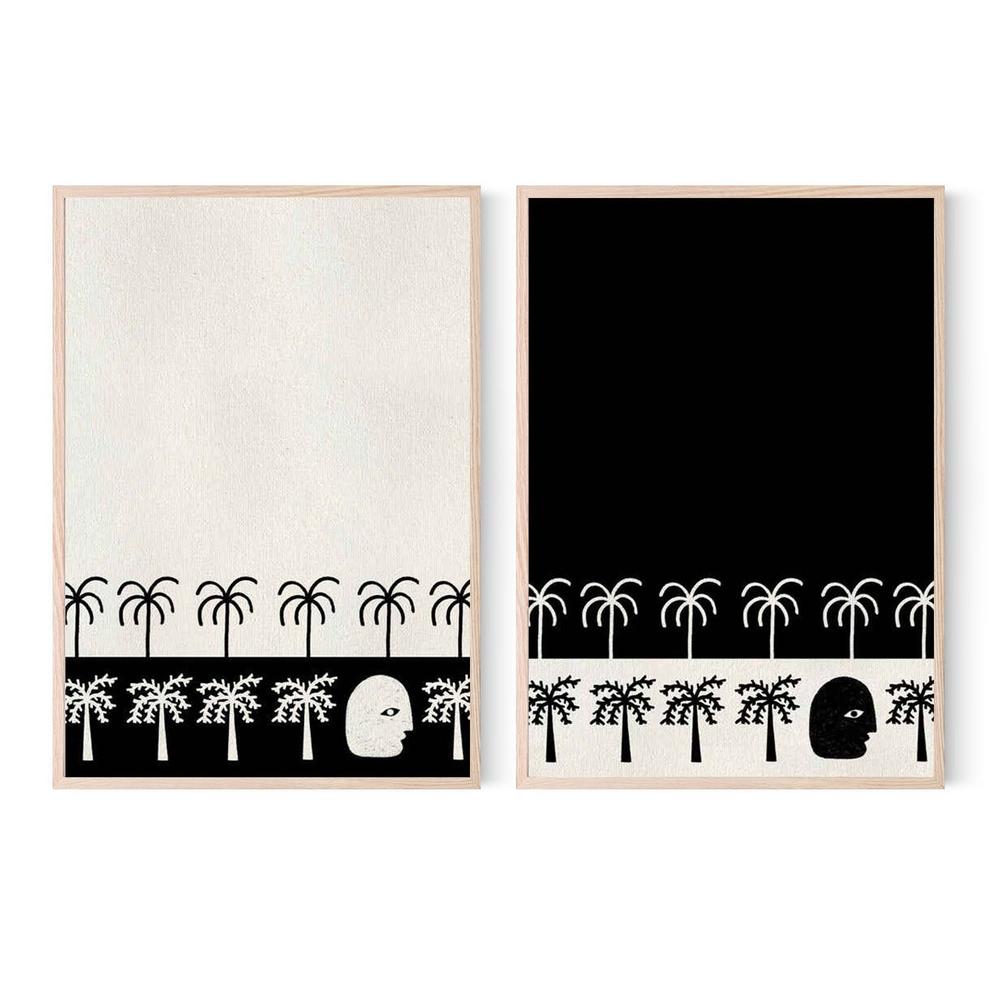 Nostalgia, Style A & B, Set Of 2-by-Shatha Al Dafai-wall-art-print-canvas-poster-framed-Gioia