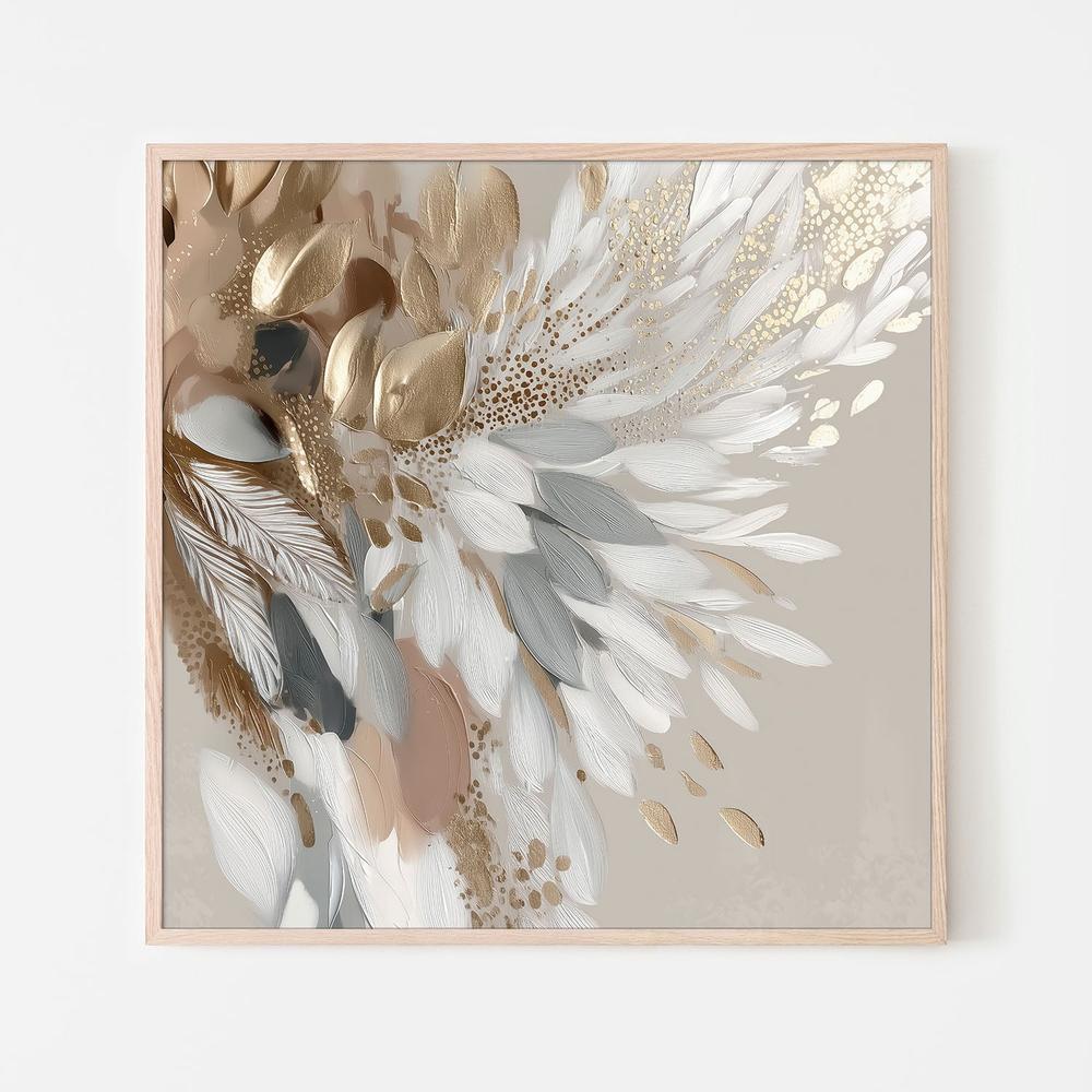 NOT DONE - Gilded Feathers-by-Bella Eve-wall-art-print-canvas-poster-framed-Gioia