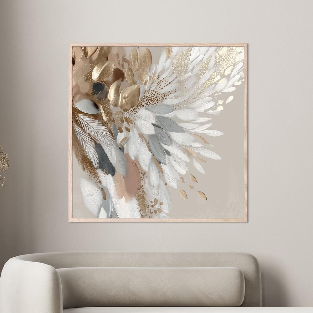 NOT DONE - Gilded Feathers-by-Bella Eve-wall-art-print-canvas-poster-framed-Gioia