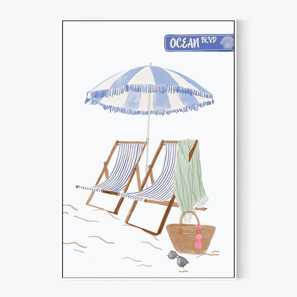 Ocean Boulevard Beach-by-Radhika Modi-wall-art-print-canvas-poster-framed-Gioia