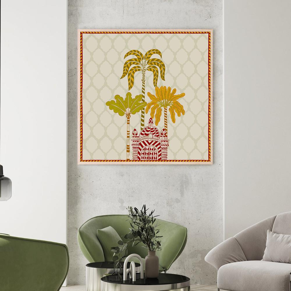 wall-art-print-canvas-poster-framed-Ornate Desert Palms-7