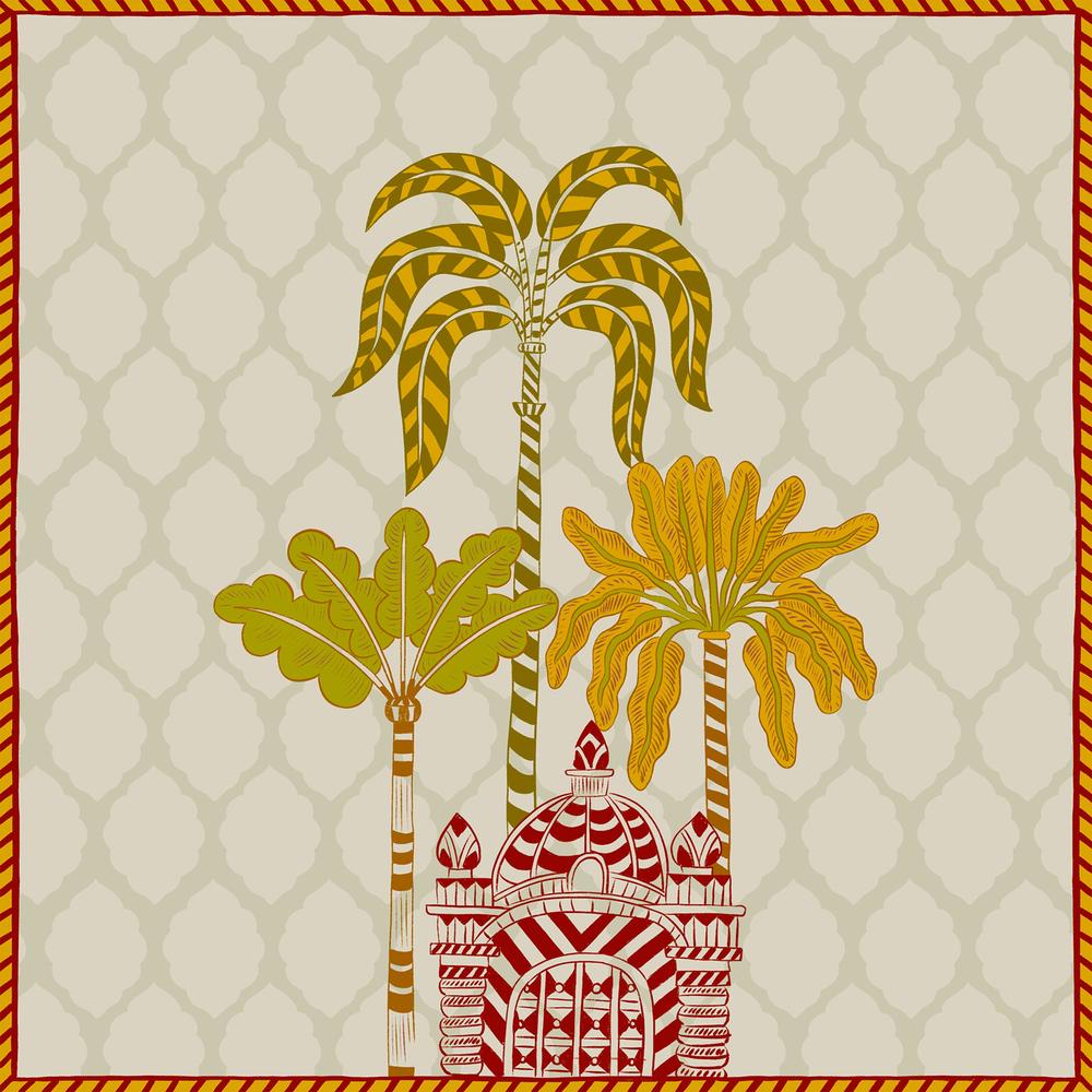 wall-art-print-canvas-poster-framed-Ornate Desert Palms-1